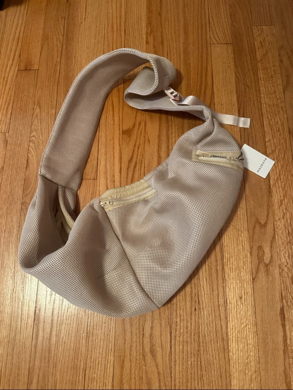 New maxbone Mesh Sling Dog & Cat Carrier, Nude